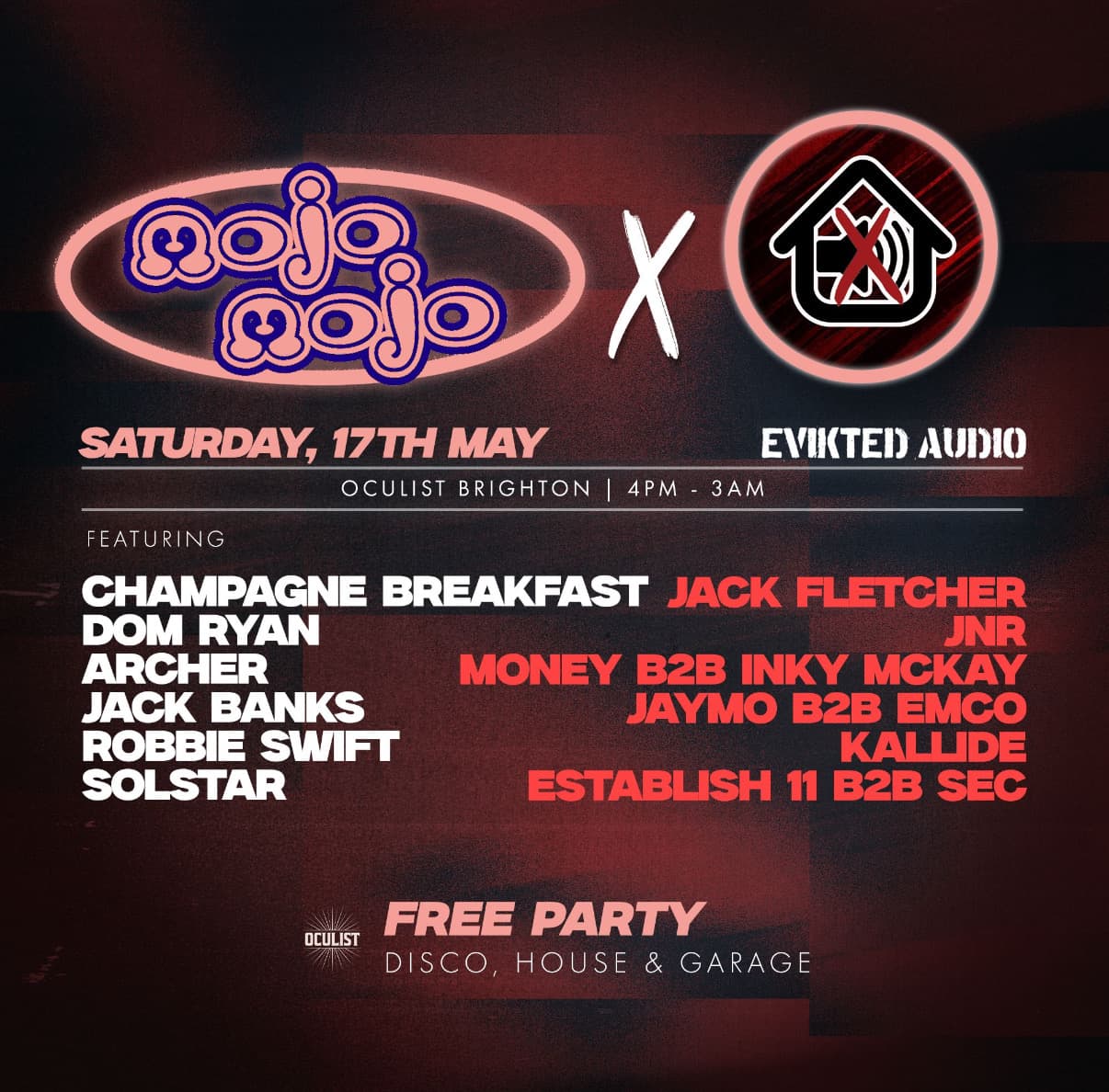 FREE PARTY: Mojo Mojo x Evikted Audio