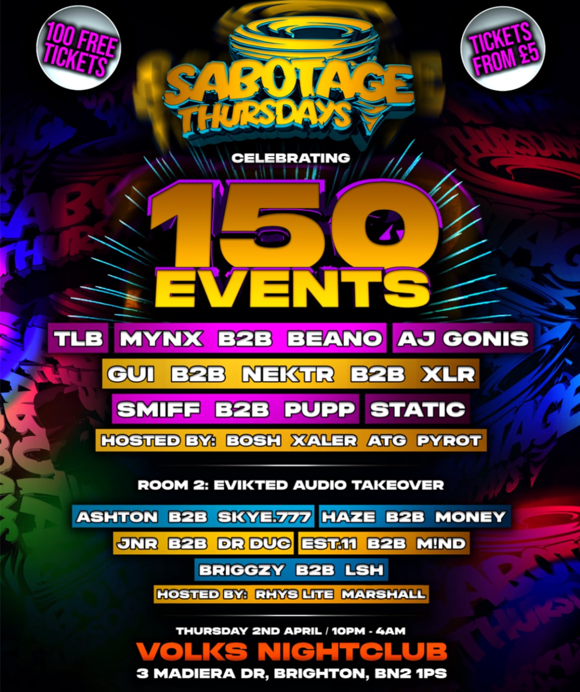 Sabotage 150th Special