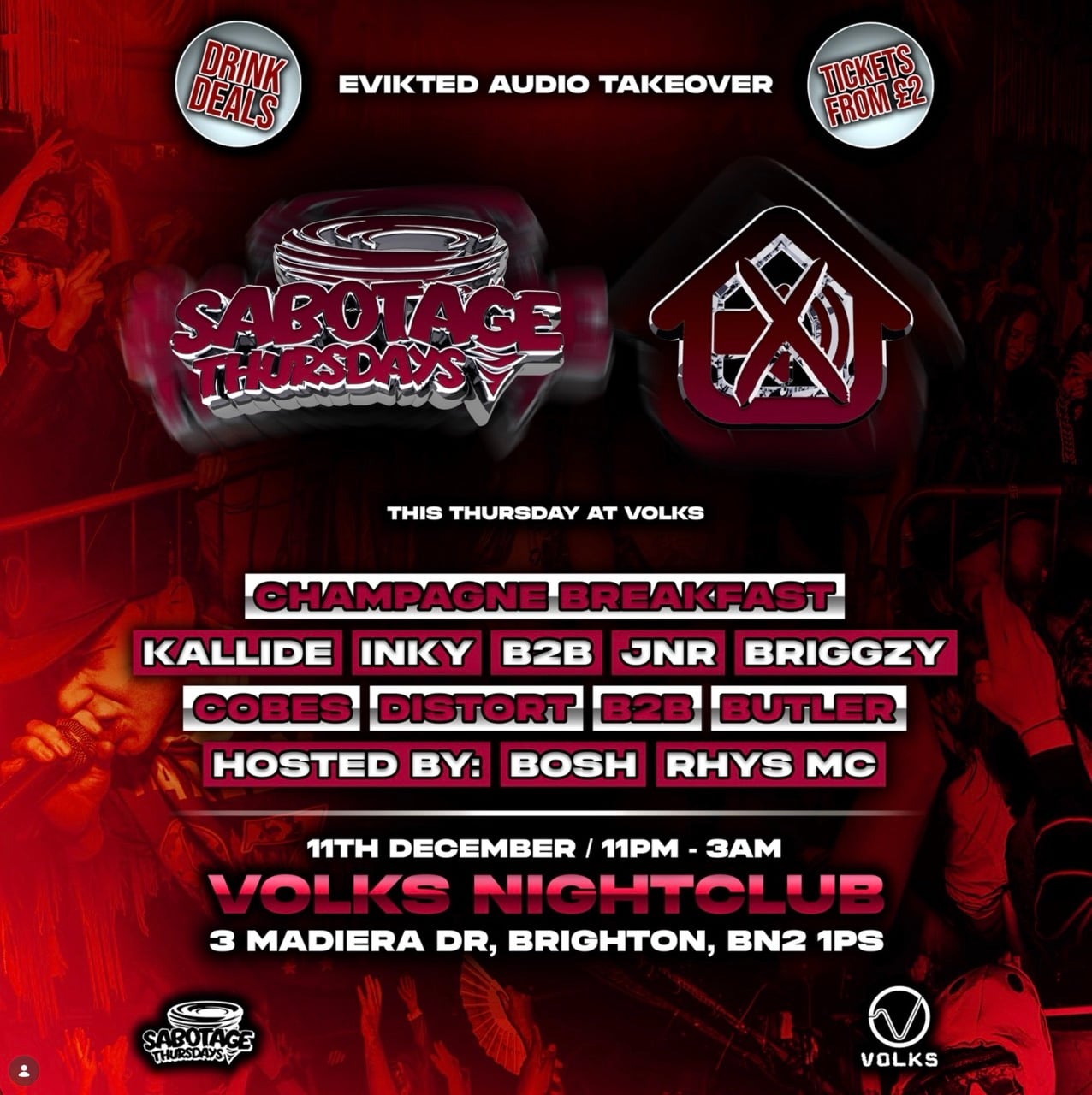 Evikted Audio Takeover: Sabotage Thursdays